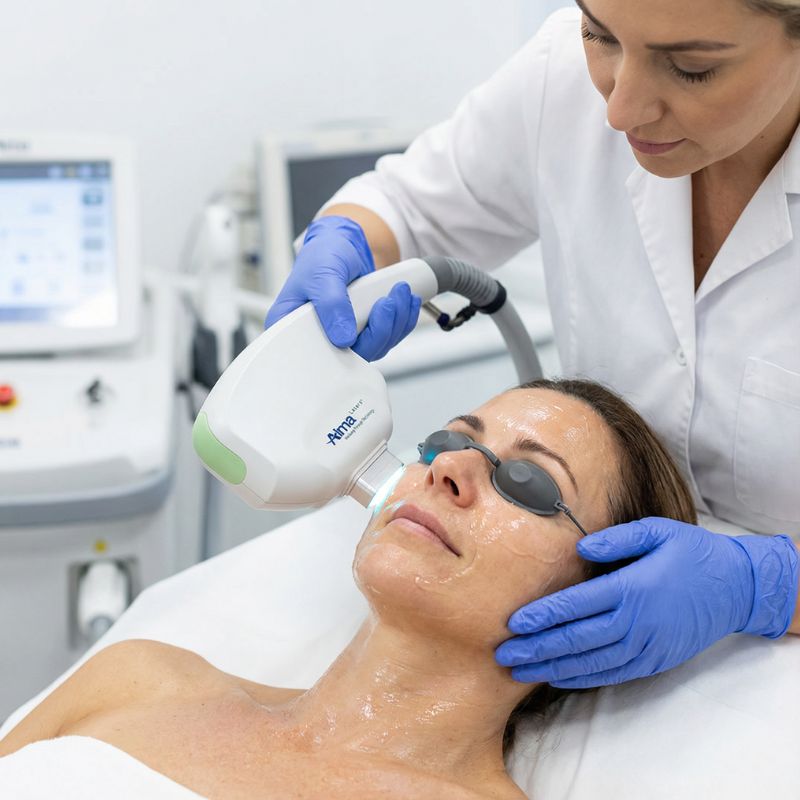 IPL laser skin treatment performed by medical professional at Revive Medical & Wellness in Schaumburg IL